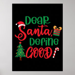 Lieber Weihnachten definieren Schönes Weihnachten Poster