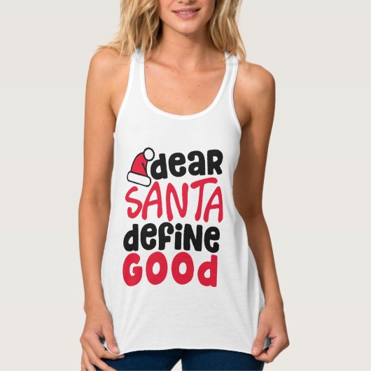 Lieber Weihnachten definieren Schönes Weihnachtsfe Tank Top (Vorderseite)