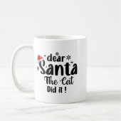 Lieber Weihnachten die Katze hat es sonniges Weihn Kaffeetasse (Links)