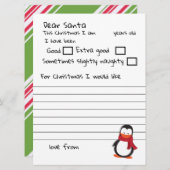 Lieber Weihnachten ein Personalisierter Brief an d (Vorne/Hinten)