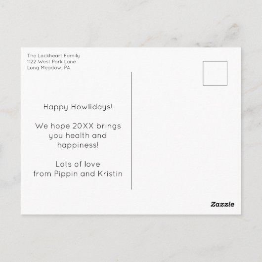 Lieber Weihnachten "Gut" Weihnachten Foto Postkarte (Rückseite)