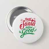 Lieber Weihnachten Gute Definition Button (Vorne & Hinten)