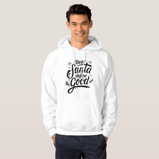 Lieber Weihnachten Gute Definition Hoodie (Vorne ganz)