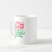 Lieber Weihnachten Gute Definition Kaffeetasse (Vorderseite Links)
