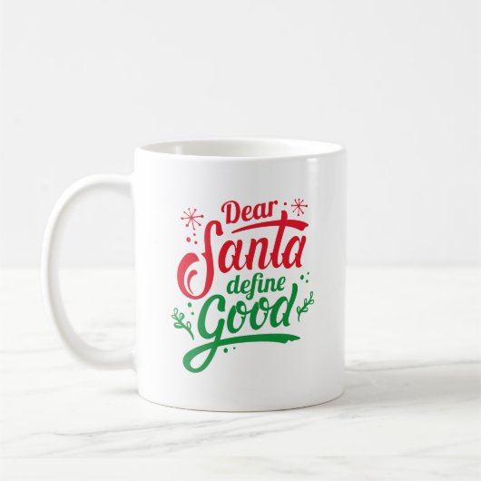 Lieber Weihnachten Gute Definition Kaffeetasse (Links)