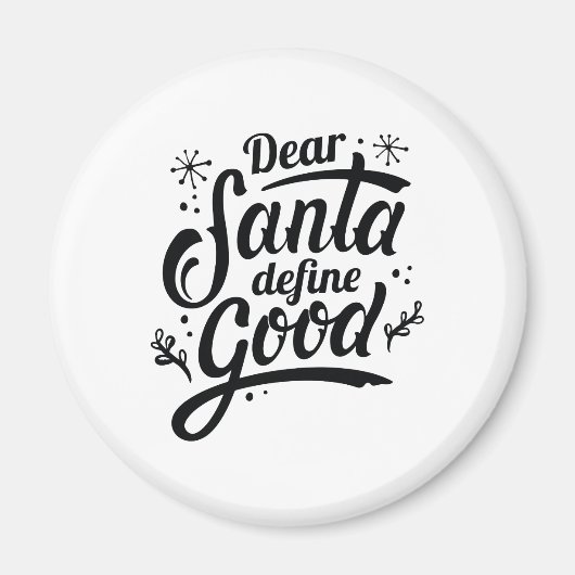 Lieber Weihnachten Gute Definition Magnet (Vorne)