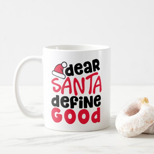 Lieber Weihnachten Gute Ferien-Tasse definieren Kaffeetasse (Mit Donut)