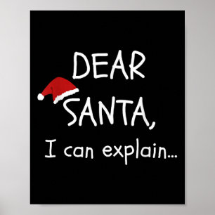 Lieber Weihnachten Ich kann das sonnige Weihnachts Poster