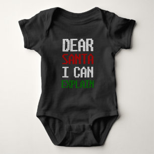 Lieber Weihnachten Ich kann dem Weihnachtsmann ein Baby Strampler