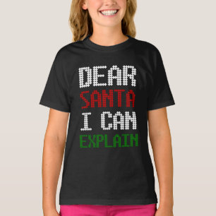 Lieber Weihnachten Ich kann dem Weihnachtsmann ein T-Shirt