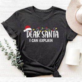 Lieber Weihnachten Ich kann die Weihnachtsfamilie  T-Shirt
