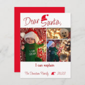 Lieber Weihnachten Ich kann die Weihnachtskarte er (Vorne/Hinten)