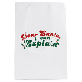 Lieber Weihnachten, ich kann erklären - Feiertag Mittlere Geschenktüte