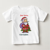 Lieber Weihnachten, ich kann erklären - Funny Chri Baby T-shirt (Vorderseite)