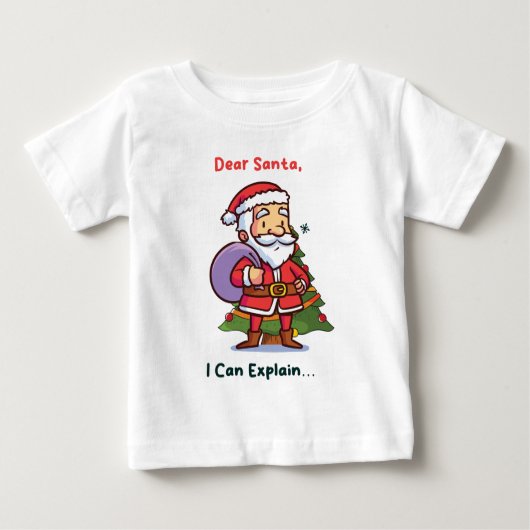 Lieber Weihnachten, ich kann erklären - Funny Chri Baby T-shirt (Vorderseite)