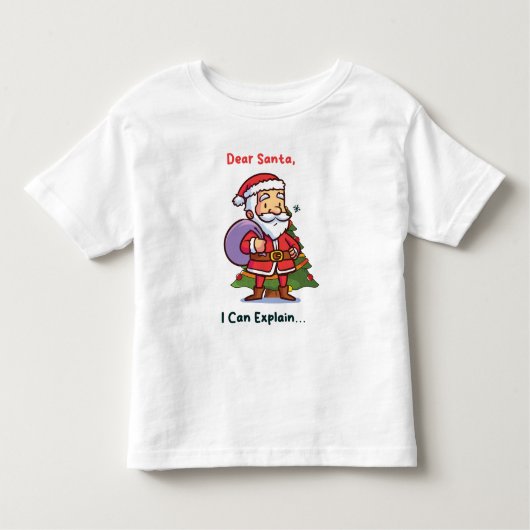 Lieber Weihnachten, ich kann erklären - Funny Chri Kleinkind T-shirt (Vorderseite)