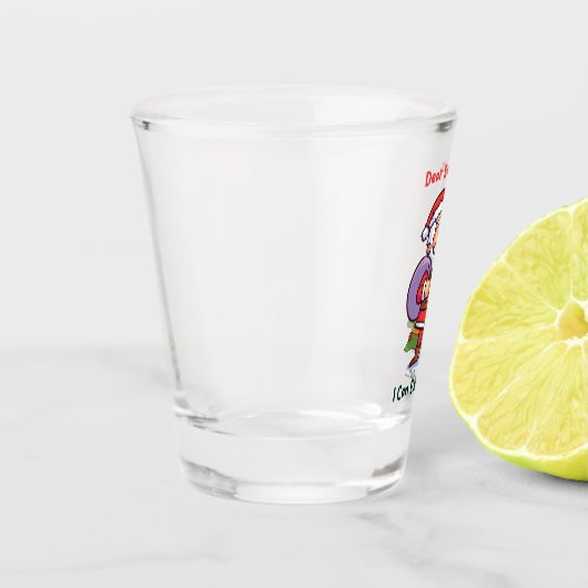 Lieber Weihnachten, ich kann erklären - Funny Chri Schnapsglas (Links)