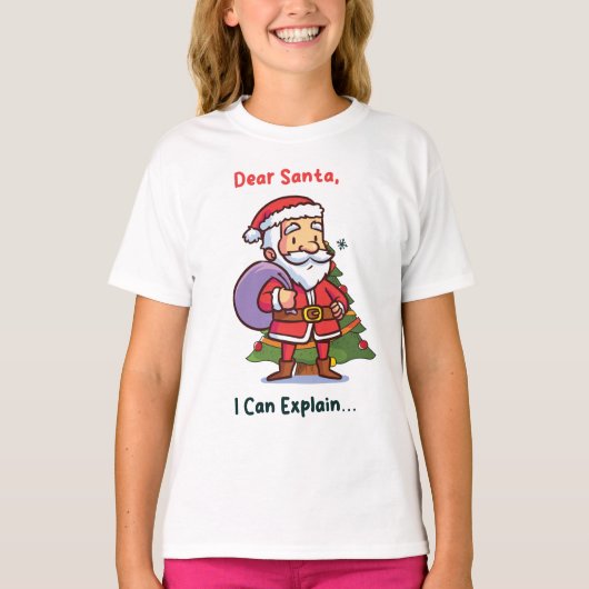 Lieber Weihnachten, ich kann erklären - Funny Chri T-Shirt (Vorderseite)