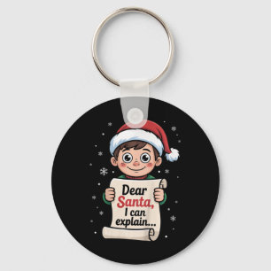 Lieber Weihnachten Ich kann lustige, unheilvolle L Schlüsselanhänger