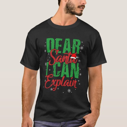 Lieber Weihnachten Ich kann lustige Weihnachtsgesc T-Shirt (Vorderseite)