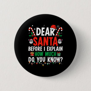 Lieber Weihnachten Ich kann Spaß Weihnachten Kinde Button