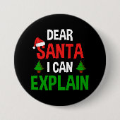 Lieber Weihnachten Ich kann Weihnachten erklären Button (Vorderseite)