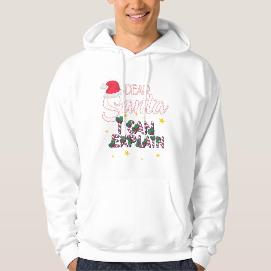 Lieber Weihnachten, ich kann Weihnachten erklären Hoodie (Vorderseite)