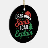 Lieber Weihnachten Ich kann Weihnachten Weihnachte Keramik Ornament (Rechts)