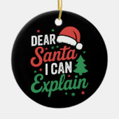 Lieber Weihnachten Ich kann Weihnachten Weihnachte Keramik Ornament (Vorne)