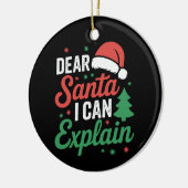 Lieber Weihnachten Ich kann Weihnachten Weihnachte Keramik Ornament (Links)