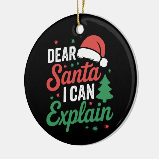 Lieber Weihnachten Ich kann Weihnachten Weihnachte Keramik Ornament (Links)