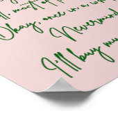 Lieber Weihnachten Ich kaufe mein eigenes Zeug Wei Poster (Ecke)