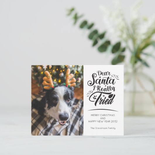 Lieber Weihnachten Ich versuchte, Haustier Kind Fo (Stehend Vorderseite)