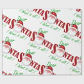 Lieber Weihnachten Ich wollte alles! Geschenkpapier (Flach)