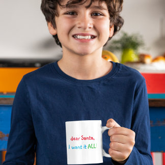 Lieber Weihnachten Ich Wollte es alles Funny Spaß Kaffeetasse