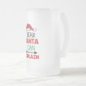 Lieber Weihnachten kann ich erklären Mattglas Bierglas (VorderseiteRechts)