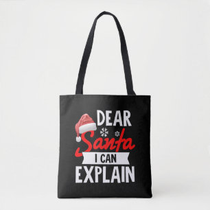 Lieber Weihnachten kann ich erklären Tasche