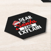 Lieber Weihnachten kann ich erklären Untersetzer (angewinkelt)