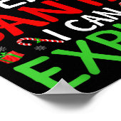 Lieber Weihnachten kann ich Familie Weihnachten Pa Poster (Ecke)