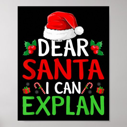 Lieber Weihnachten kann ich Familie Weihnachten Pa Poster (Vorne)