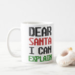 Lieber Weihnachten kann ich Weihnachten-Kinderlist Kaffeetasse<br><div class="desc">Lieber Weihnachtsmann kann Weihnachten Schönheit Liste erklären!</div>