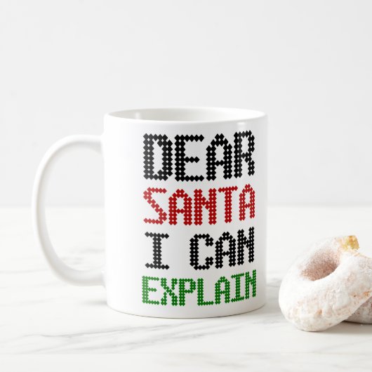 Lieber Weihnachten kann ich Weihnachten-Kinderlist Kaffeetasse (Mit Donut)
