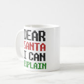 Lieber Weihnachten kann ich Weihnachten-Kinderlist Kaffeetasse (Vorderseite Links)