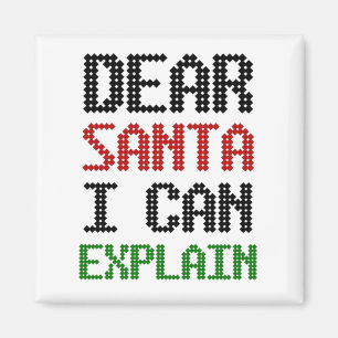 Lieber Weihnachten kann ich Weihnachten-Kinderlist Magnet