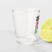 Lieber Weihnachten kann ich Weihnachten-Kinderlist Schnapsglas (Links)