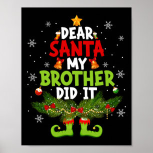 Lieber Weihnachten, mein Bruder hat es getan Elf M Poster