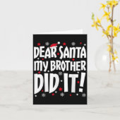 Lieber Weihnachten, mein Bruder hat es Shirt gesch Karte (Gelbe Blume)