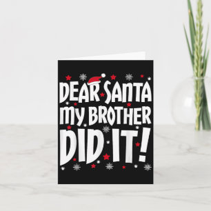 Lieber Weihnachten, mein Bruder hat es Shirt gesch Karte