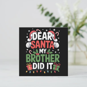 Lieber Weihnachten, mein Bruder hat es sonniges We Feiertagskarte