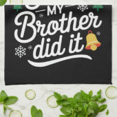 Lieber Weihnachten, mein Bruder hat es sonniges We Geschirrtuch (Gefaltet)